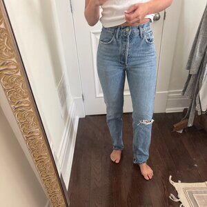 A Gold E 90s pinch waist jeans